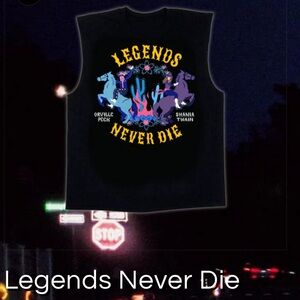 Legends Never Die Graphic Tank Top